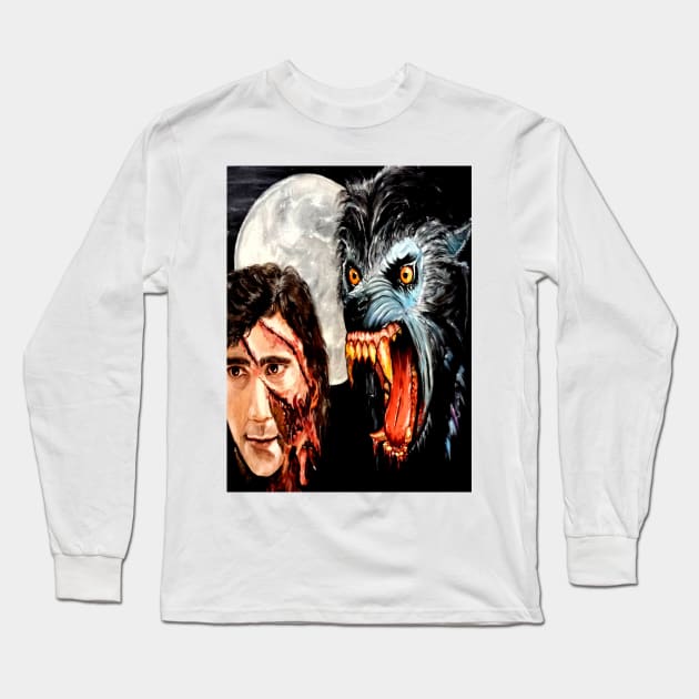 bad moon rising Long Sleeve T-Shirt by cenoskinz